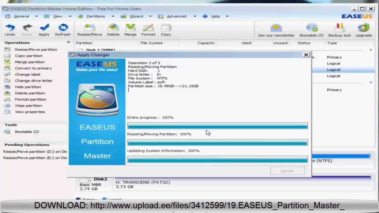 easeus partition master old version